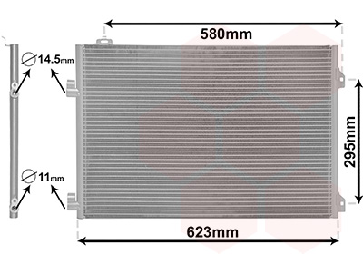 Airco condensor Van Wezel 43005347