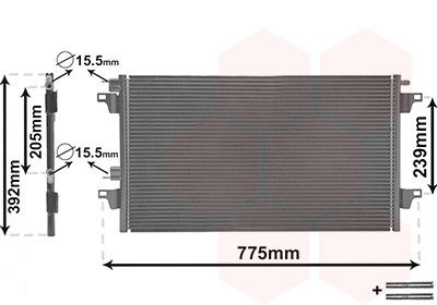 Van Wezel Airco condensor 43005366