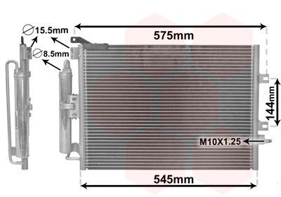 Airco condensor Van Wezel 43005395