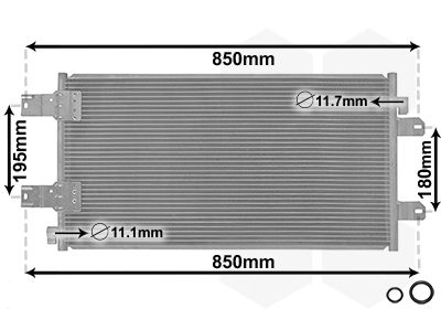 Van Wezel Airco condensor 43005443