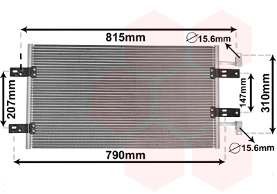 Airco condensor Van Wezel 43005451