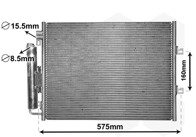 Airco condensor Van Wezel 43005454