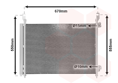 Airco condensor Van Wezel 43005466