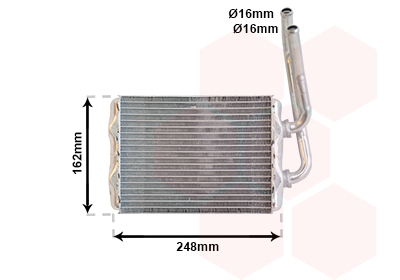 Kachelradiateur Van Wezel 43006220