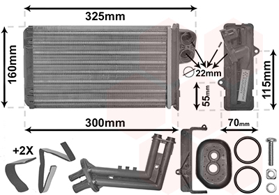 Van Wezel Kachelradiateur 43006227