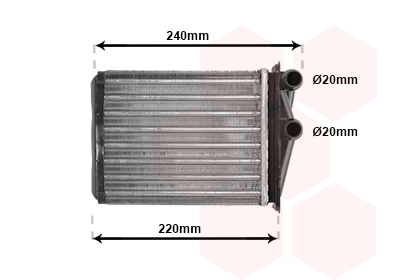 Kachelradiateur Van Wezel 43006380