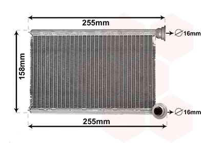 Kachelradiateur Van Wezel 43006551