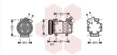 Airco compressor Van Wezel 4300K080