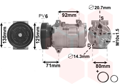 Van Wezel Airco compressor 4300K103