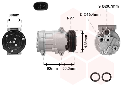 Van Wezel Airco compressor 4300K369