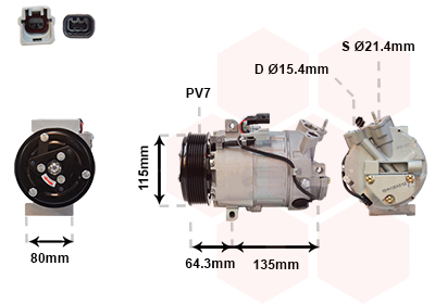 Airco compressor Van Wezel 4300K394