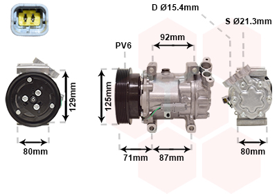 Airco compressor Van Wezel 4300K401