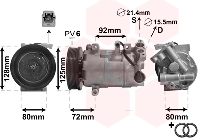 Van Wezel Airco compressor 4300K489