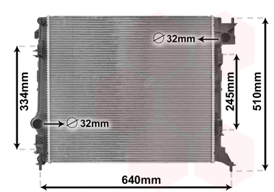 Radiateur Van Wezel 43012701