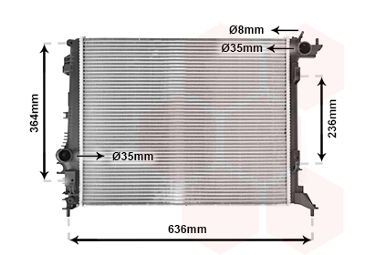 Radiateur Van Wezel 43012710