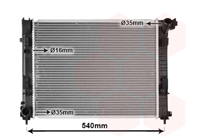 Radiateur Van Wezel 43012724