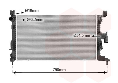 Radiateur Van Wezel 43012731