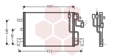 Airco condensor Van Wezel 47005032