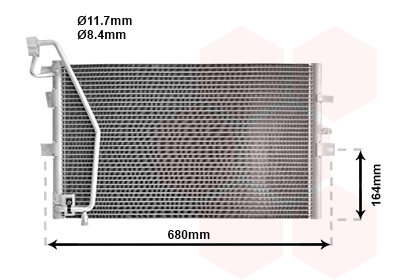 Airco condensor Van Wezel 47005056