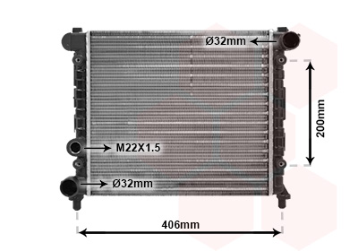 Radiateur Van Wezel 49002004