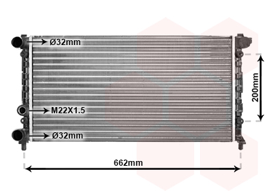 Radiateur Van Wezel 49002008