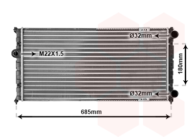 Radiateur Van Wezel 49002021