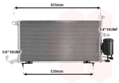 Airco condensor Van Wezel 49005026