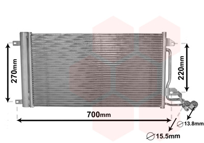 Airco condensor Van Wezel 49005038