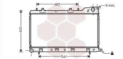 Radiateur Van Wezel 51002047