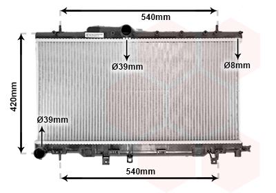 Radiateur Van Wezel 51002057