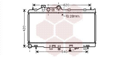 Radiateur Van Wezel 51002079