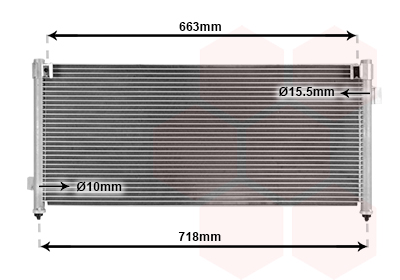 Airco condensor Van Wezel 51005044