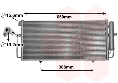 Airco condensor Van Wezel 51005078