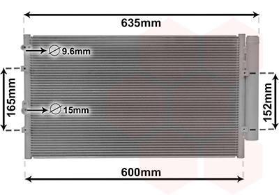 Airco condensor Van Wezel 51005102