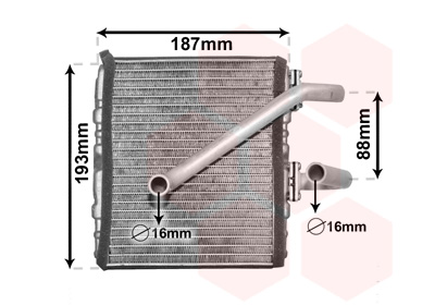 Kachelradiateur Van Wezel 51006107