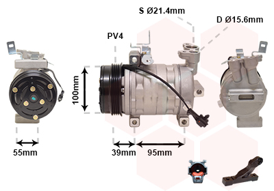 Airco compressor Van Wezel 5100K085