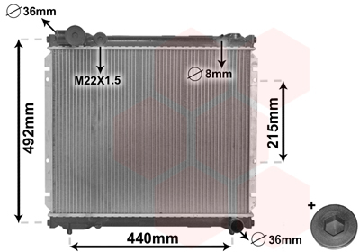 Radiateur Van Wezel 52002039