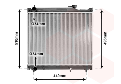 Radiateur Van Wezel 52002046