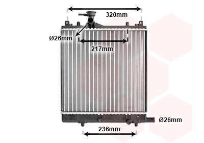 Radiateur Van Wezel 52002057