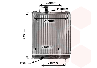 Radiateur Van Wezel 52002064