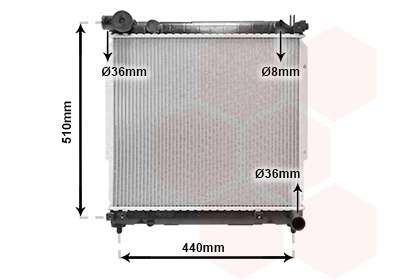 Radiateur Van Wezel 52002074