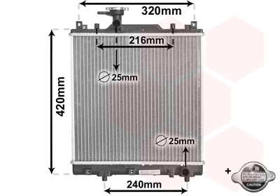 Van Wezel Radiateur 52002082