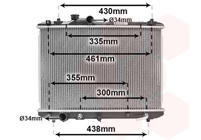 Radiateur Van Wezel 52002098