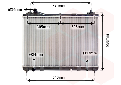 Radiateur Van Wezel 52002100