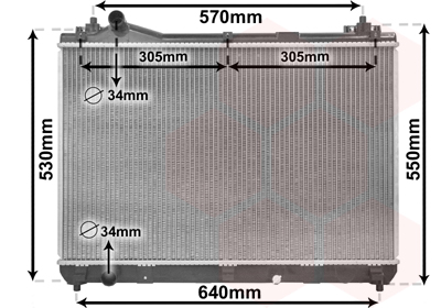 Radiateur Van Wezel 52002104