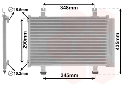 Airco condensor Van Wezel 52005087