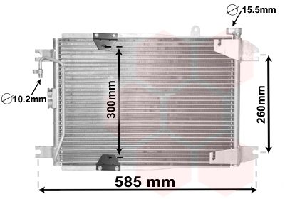 Airco condensor Van Wezel 52005132