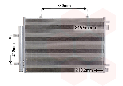 Airco condensor Van Wezel 52015704