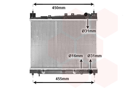 Radiateur Van Wezel 53002259