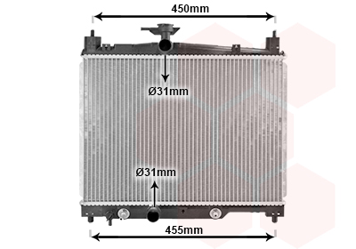 Radiateur Van Wezel 53002287